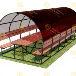 Полузакрытая арочная 2,5х6